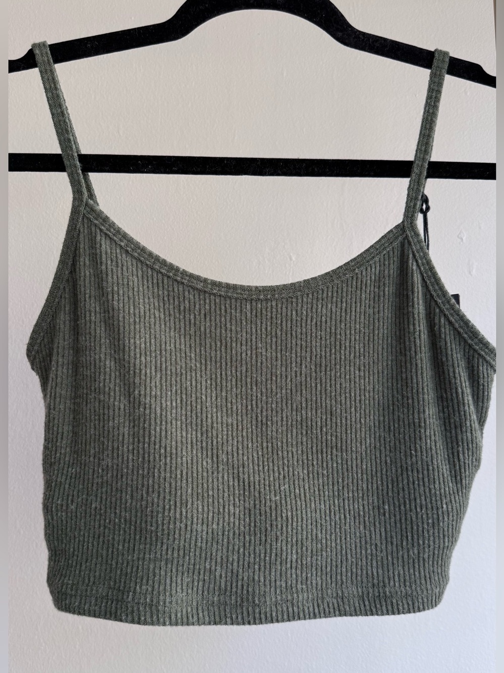 Olive Strut This Ribbed Spaghetti Strap Noah Bralette